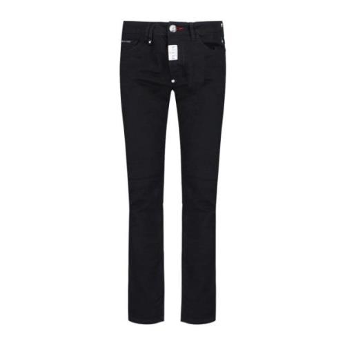 Zwarte Jeans voor Mannen Aw23 Philipp Plein , Black , Heren