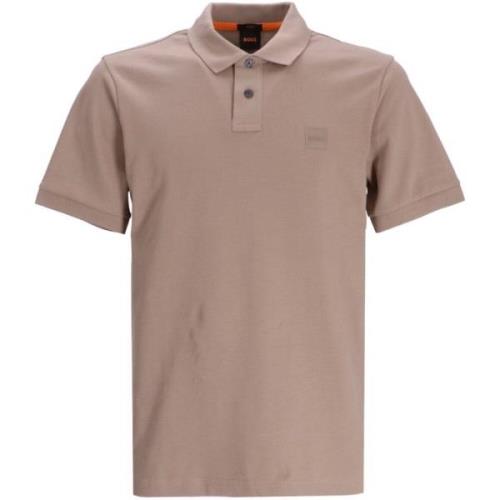 Polo Shirt Comfortabel Stijlvol Functioneel Klassiek Boss , Brown , He...