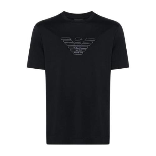 Stijlvolle T-Shirt Collectie Emporio Armani , Blue , Heren