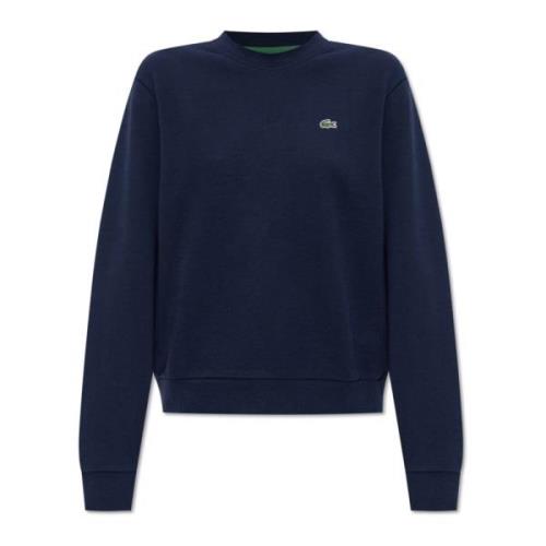 Sweatshirt met logo Lacoste , Blue , Dames