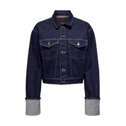 Opvouwbare Rode Denim Jas Only , Blue , Dames