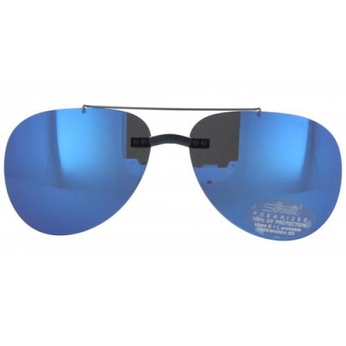 Aviator Zonnebril Blauw Gepolariseerd Spiegel Silhouette , Gray , Unis...