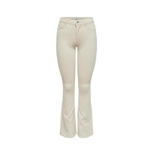 Klassieke Denim Jeans voor Dagelijks Gebruik Only , Beige , Dames