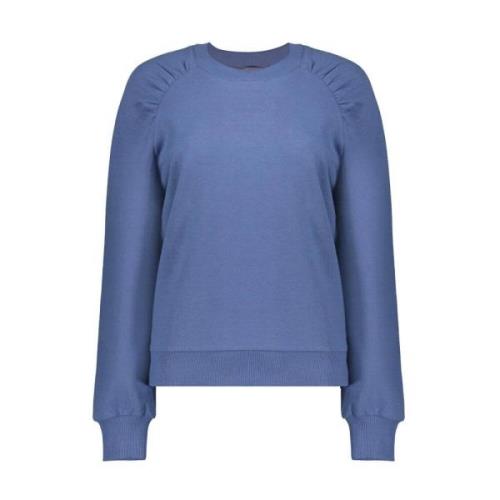 Fancy Shoulder Sweatshirt Geisha , Blue , Dames