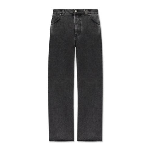 Wijde jeans Alexander McQueen , Gray , Heren