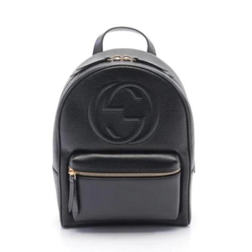 Pre-owned Leather shoulder-bags Gucci Vintage , Black , Dames