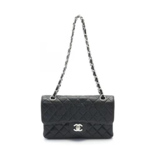 Pre-owned Leather shoulder-bags Chanel Vintage , Black , Dames