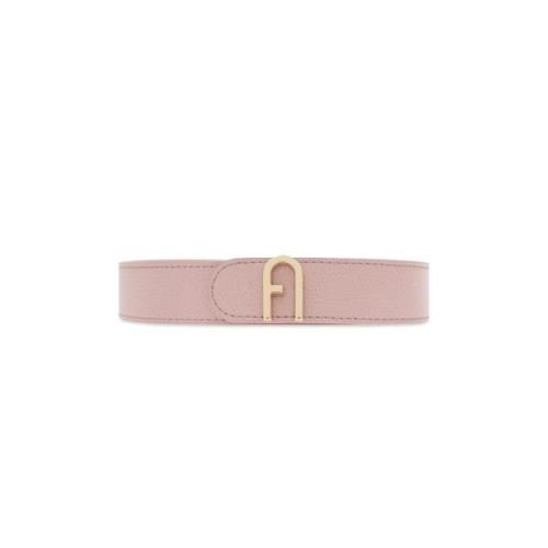 Leren riem 'Flow' Furla , Pink , Dames