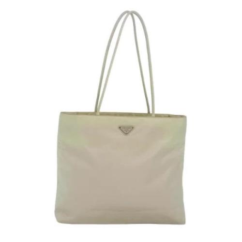 Pre-owned Nylon totes Prada Vintage , White , Dames