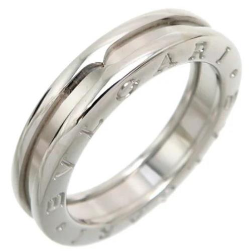 Pre-owned White Gold rings Bvlgari Vintage , Gray , Dames