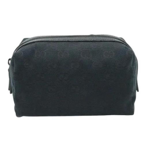 Pre-owned Canvas clutches Gucci Vintage , Black , Unisex