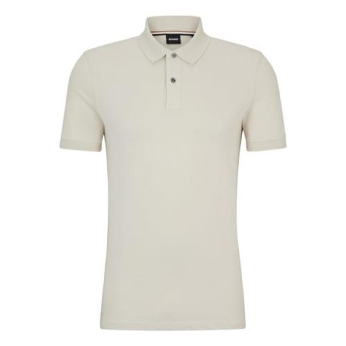 Pique Polo Shirt Boss , Gray , Heren