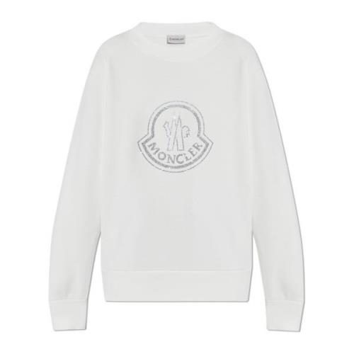 Oversized trui Moncler , White , Dames