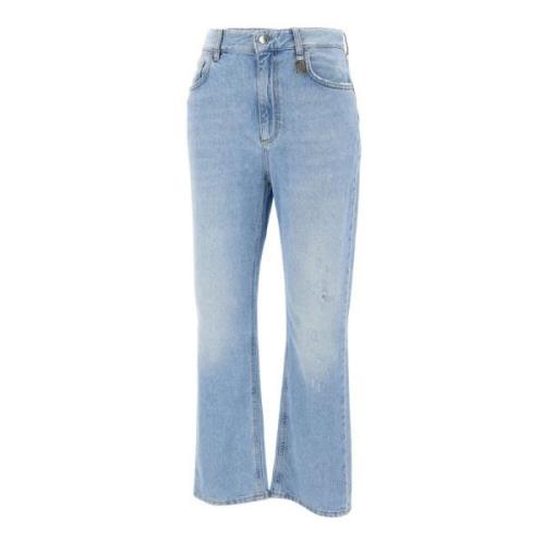 Boyfriend Fit Licht Denim Jeans Liu Jo , Blue , Dames