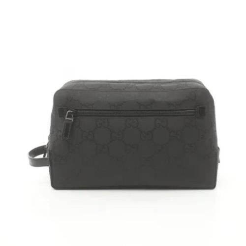 Pre-owned Leather clutches Gucci Vintage , Black , Unisex