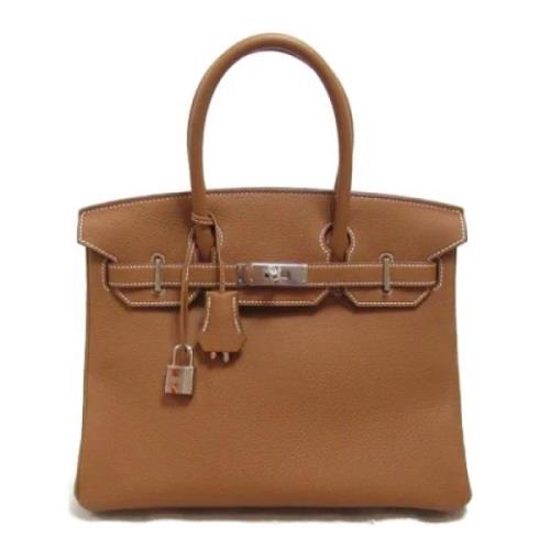 Pre-owned Leather handbags Hermès Vintage , Brown , Dames