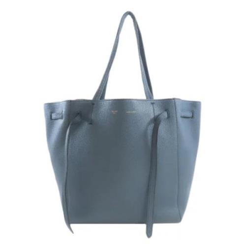 Pre-owned Leather totes Celine Vintage , Blue , Dames