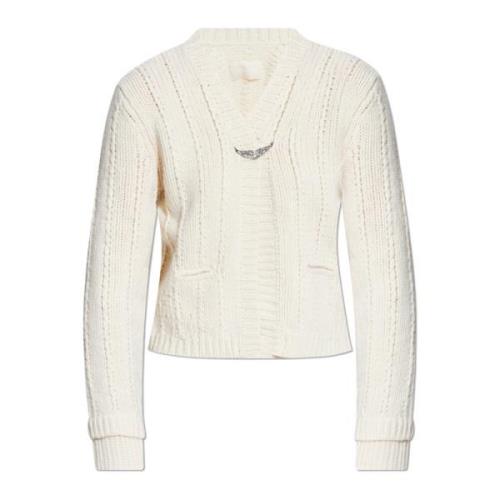 Wollen vest Travy Zadig & Voltaire , Beige , Dames