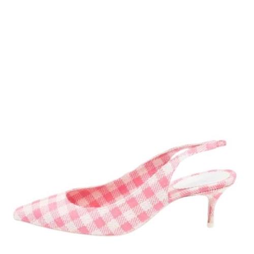 Pre-owned Fabric heels Christian Louboutin Pre-owned , Pink , Dames