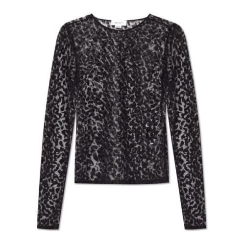 Transparante top Alexander McQueen , Black , Dames