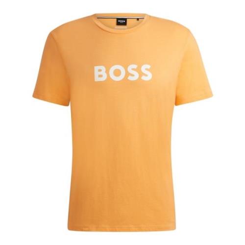 Biologisch Katoenen Heren T-shirt Boss , Orange , Heren