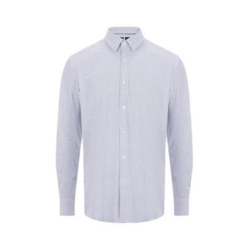 Klassiek Overhemd Hugo Boss , White , Heren