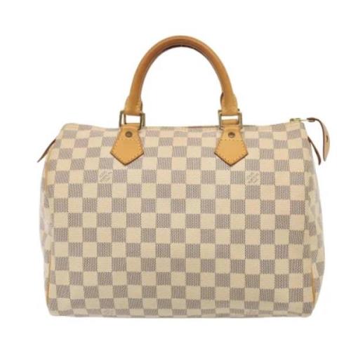 Pre-owned Canvas louis-vuitton-bags Louis Vuitton Vintage , White , Da...