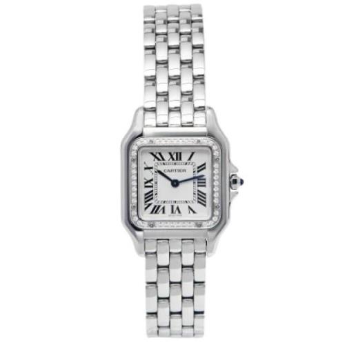 Pre-owned Stainless Steel watches Cartier Vintage , Gray , Dames