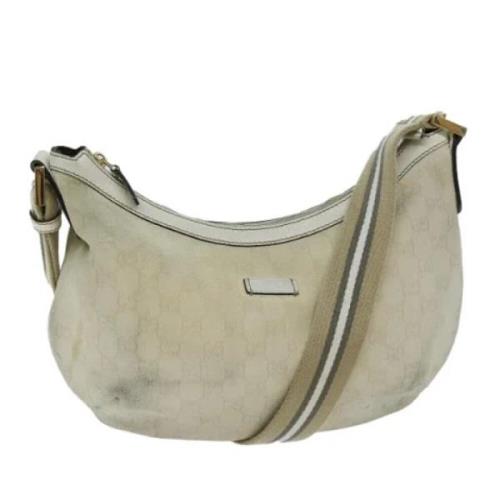 Pre-owned Canvas gucci-bags Gucci Vintage , Beige , Dames