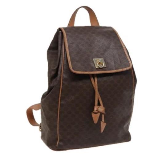 Pre-owned Canvas backpacks Celine Vintage , Brown , Dames