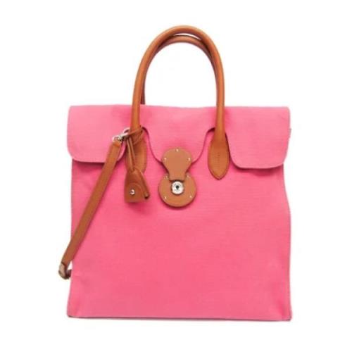 Pre-owned Leather handbags Ralph Lauren Pre-owned , Pink , Dames