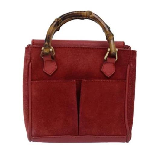 Pre-owned Suede gucci-bags Gucci Vintage , Red , Dames