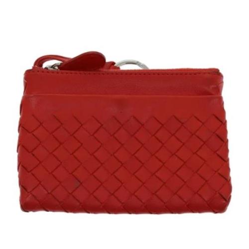 Pre-owned Leather wallets Bottega Veneta Vintage , Red , Dames