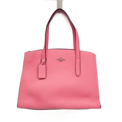 Pre-owned Leather shoulder-bags Coach Pre-owned , Pink , Dames