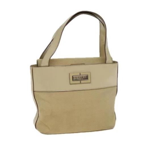 Pre-owned Canvas handbags Celine Vintage , Beige , Dames