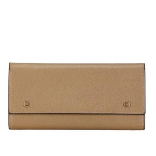 Pre-owned Leather wallets Celine Vintage , Beige , Dames