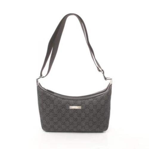 Pre-owned Canvas shoulder-bags Gucci Vintage , Black , Dames