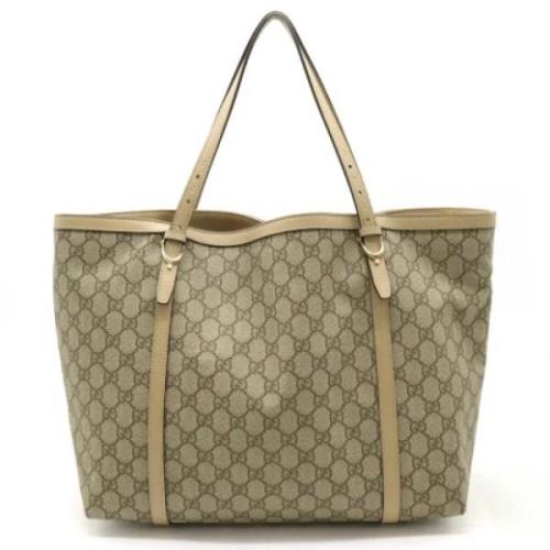 Pre-owned Leather gucci-bags Gucci Vintage , Beige , Dames