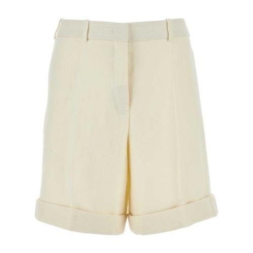 Ivory Hennep Shorts Jil Sander , Beige , Dames