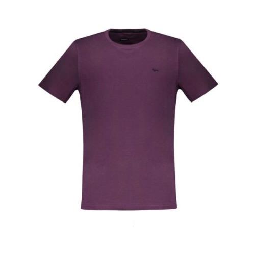 Lila Katoenen T-shirt met Borduurwerk Harmont & Blaine , Purple , Here...