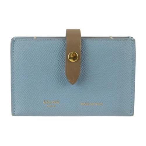 Pre-owned Leather wallets Celine Vintage , Blue , Dames