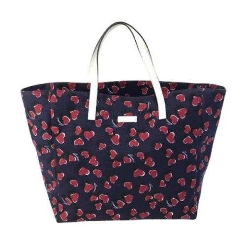 Pre-owned Canvas totes Gucci Vintage , Blue , Dames