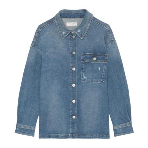 Relaxed denim overshirt Marc O'Polo , Blue , Dames