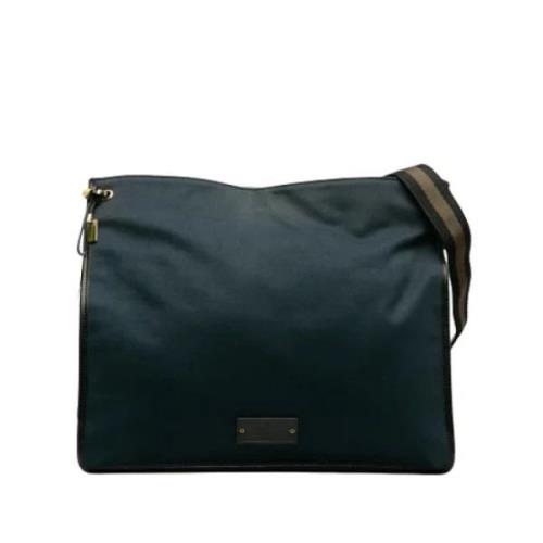 Pre-owned Canvas gucci-bags Gucci Vintage , Blue , Dames