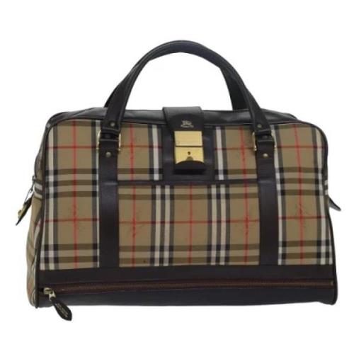 Pre-owned Canvas travel-bags Burberry Vintage , Brown , Dames