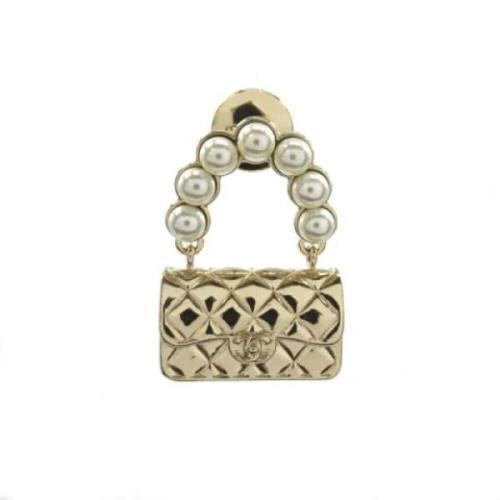 Pre-owned Metal chanel-jewelry Chanel Vintage , Yellow , Dames