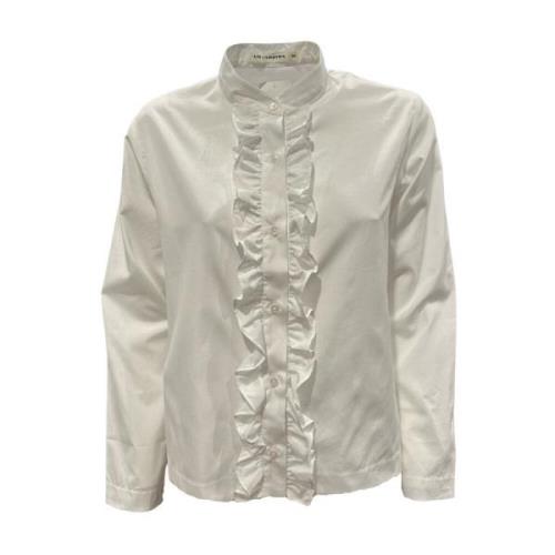 Gerimpelde Knoopblouse Lis Lareida , White , Dames