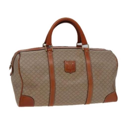 Pre-owned Canvas travel-bags Celine Vintage , Beige , Dames