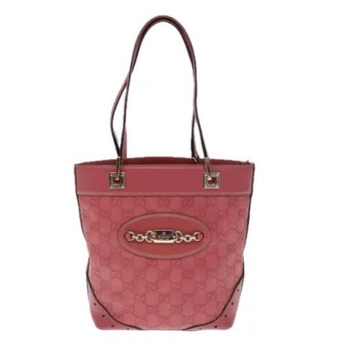 Pre-owned Leather gucci-bags Gucci Vintage , Pink , Dames