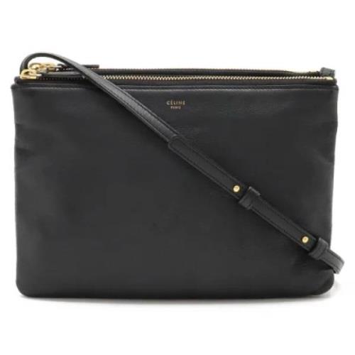 Pre-owned Leather celine-bags Celine Vintage , Black , Dames